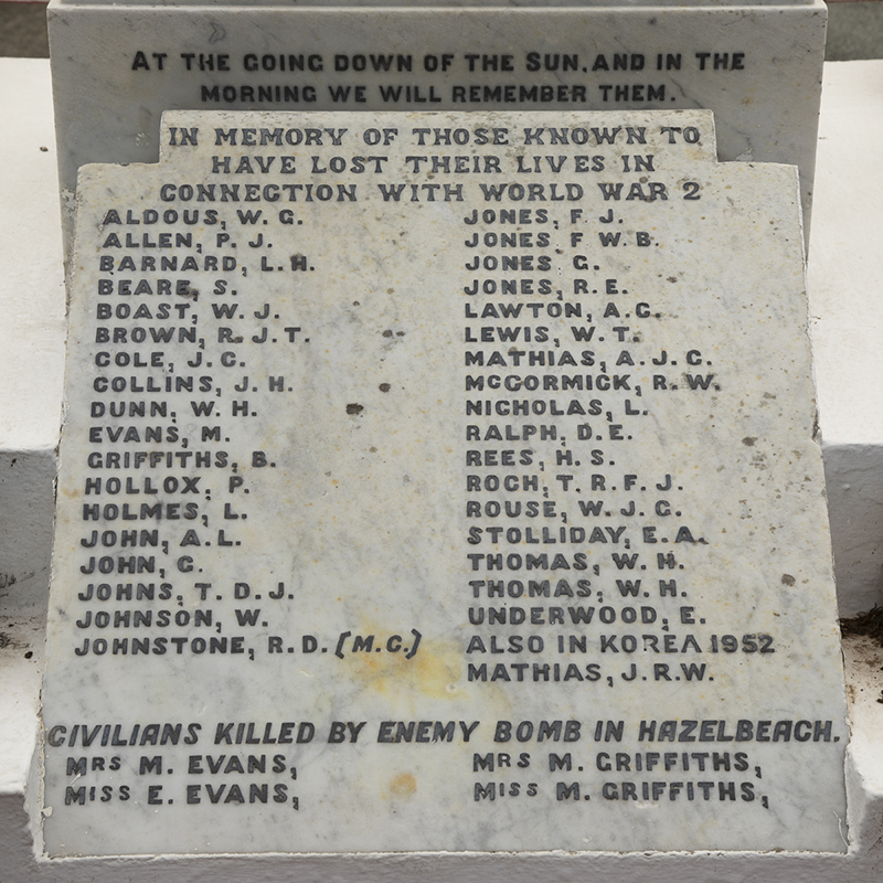 WW2 plaque