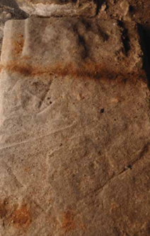 Effigy with arms bent