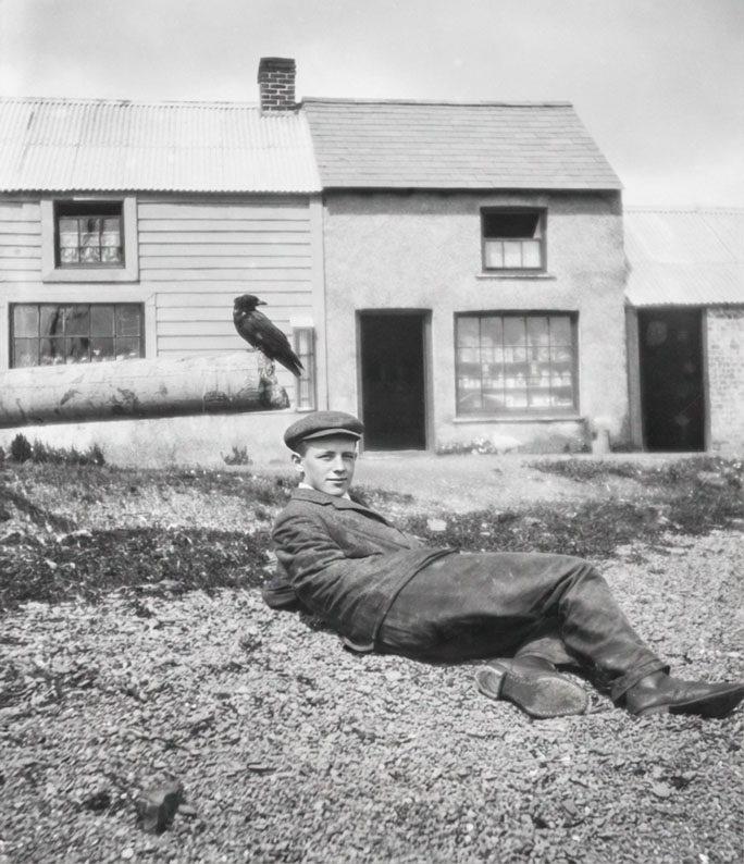 Uncle Frank outside The Ridge, c. 1910
