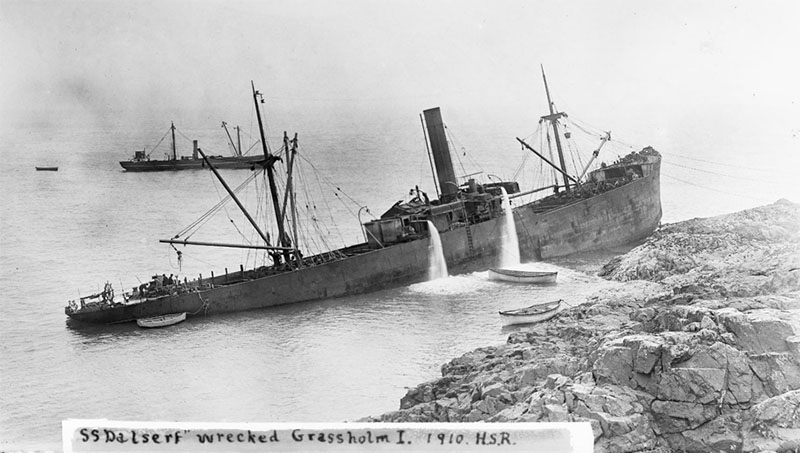The Wreck of the Dalserf, Grassholm, 1910